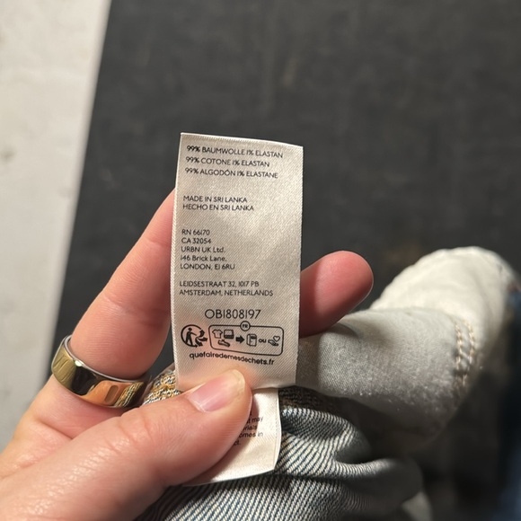 Pilcro Blue Wide-Leg Jeans - Picture 3 of 3